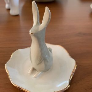 Bunny ring/jewelry holder dish